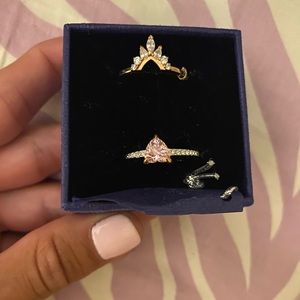 SIZE 7 SWAROVSKI RING SET
